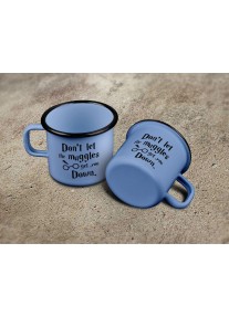 Емайлирано матово канче Harry Potter - Don't let the muggles get you down